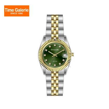 Crocodile CRDW5544.368D Green Dial Stainless Steel Strap Women Watch Crocodile CRDW5544.368D Green Dial Stainless Steel Strap Women Watch